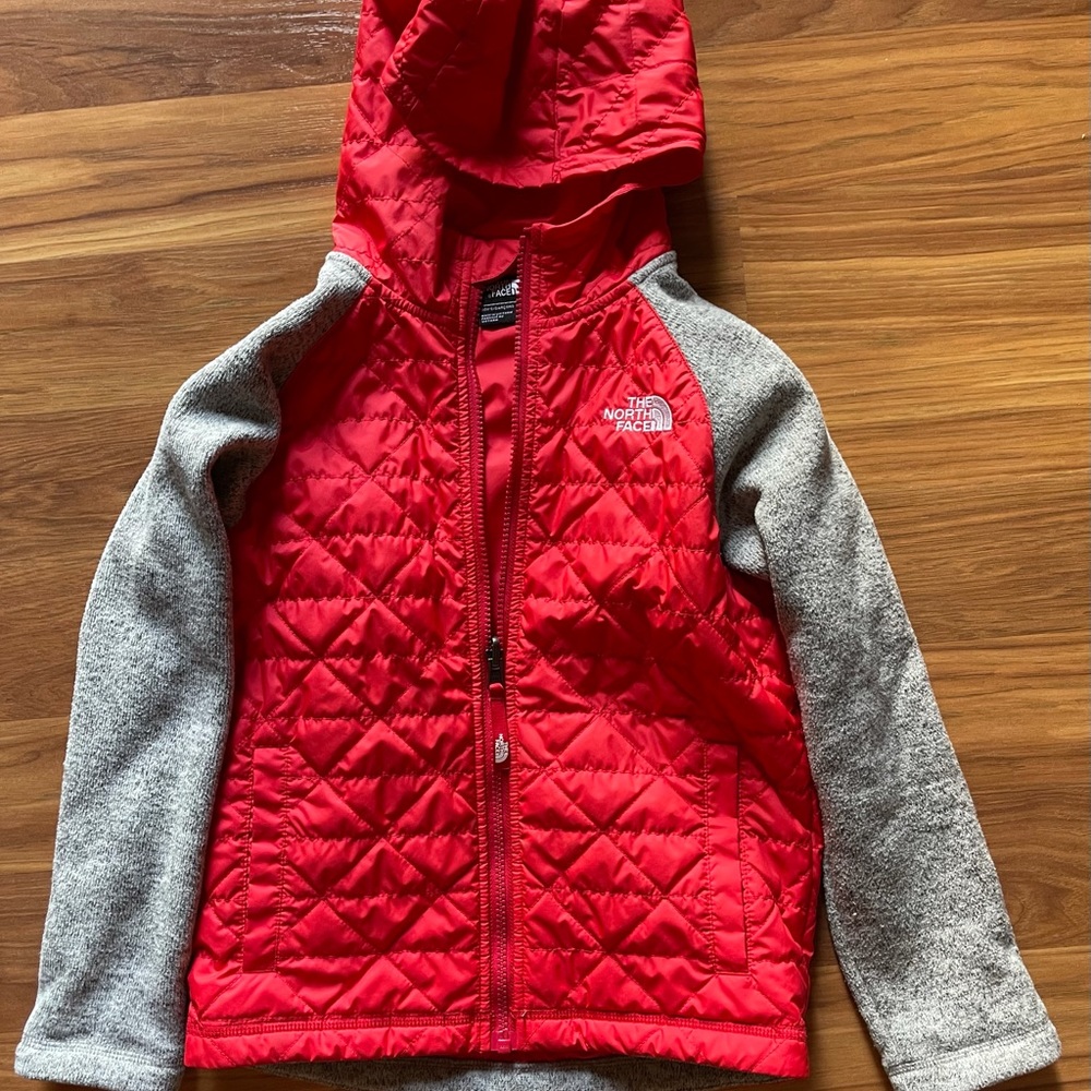 The North Face Quilted sweater fleece jacket